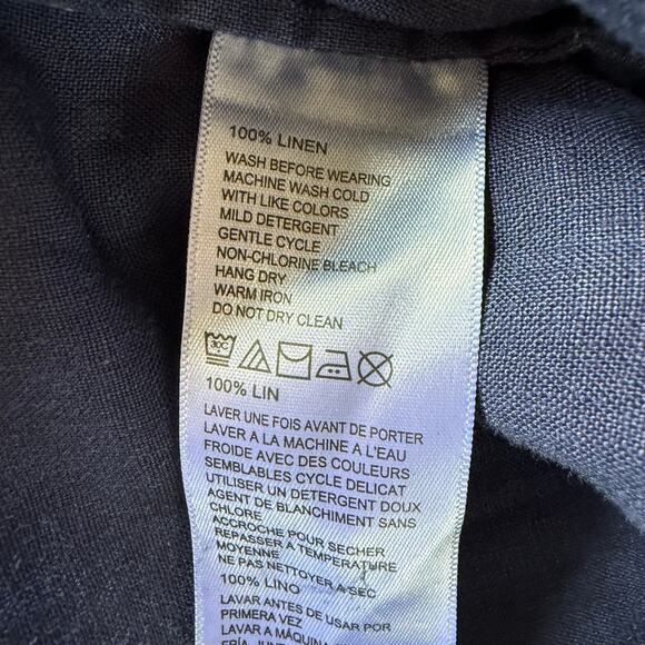 NWT Tommy Bahama Two Palms Linen T-Shirt Dress Navy Sz M Casual Summer Resort - Picture 10 of 10